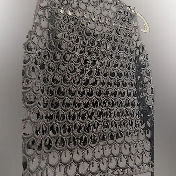 by Anthropologie Black Crochet Tank Top, One Size - Picture 8 of 13